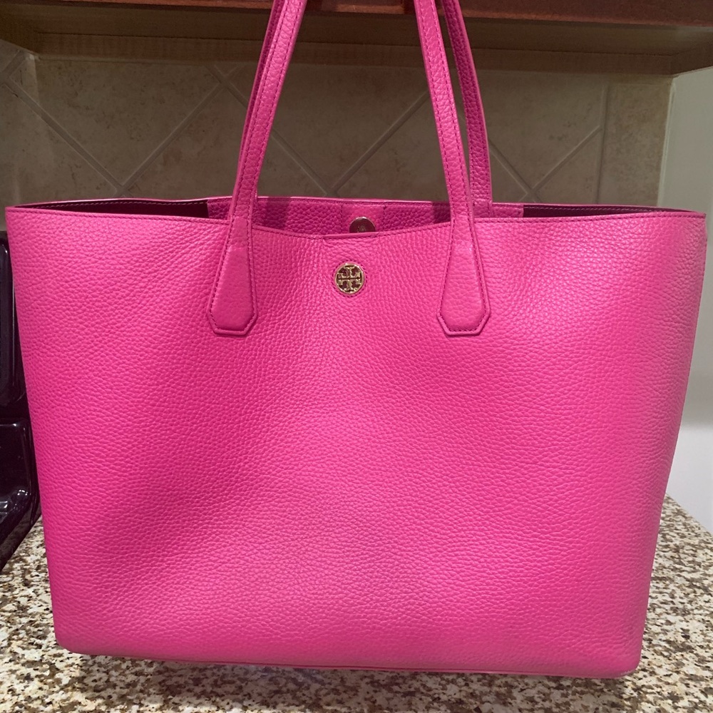 Hibiscus Pink Tory Burch Perry Tote